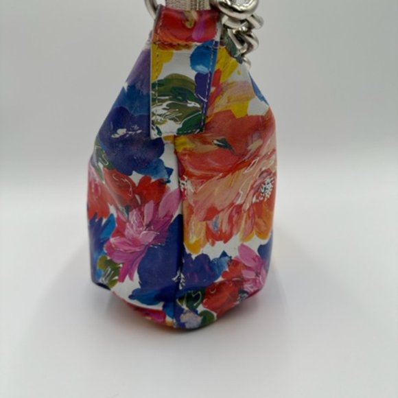 Maurizio Taiuti Bright Floral Leather Shoulder Bag - Picture 6 of 9